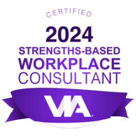VIA Certified Strengths-Based Workplace Consultant badge